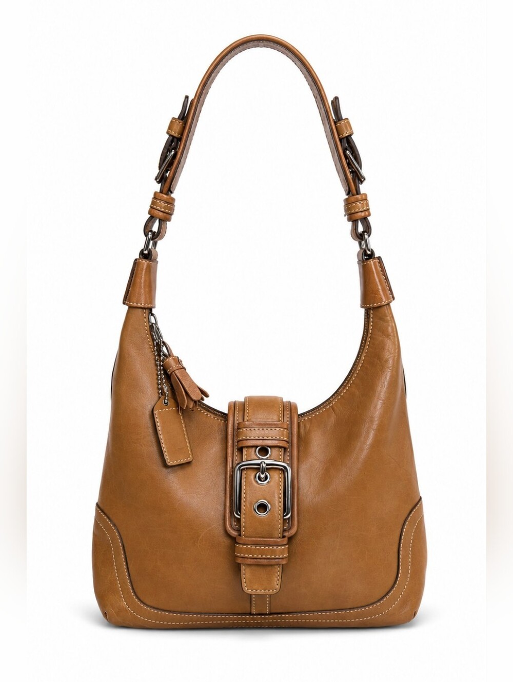 Coach Tan Leather Shoulder Bag